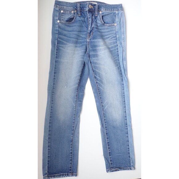 Madewell‎ Medium Wash High Rise Cruiser Straight Straight Leg Jeans Size 27 - Picture 1 of 8